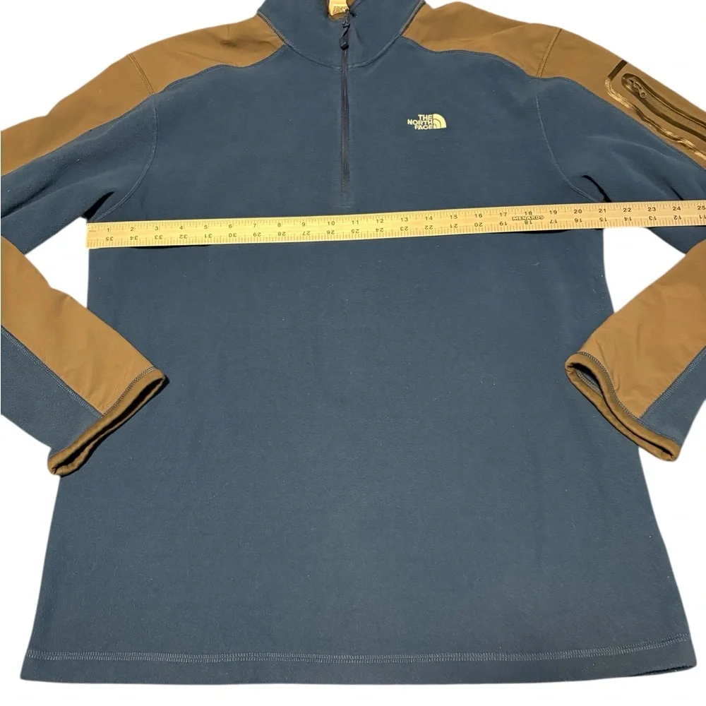 The North Face Men’s Blue 1/4 Zip Mock Neck Fleece Shirt/Jacket Large